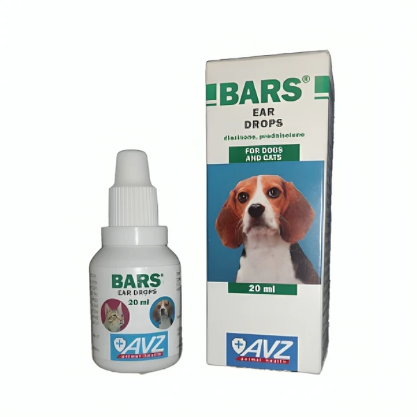 03333-1.webp Bars Ear Drops For Dogs & Cats 20 ml - Image 1