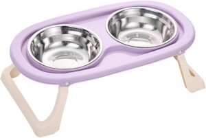 2 high stainless steel bowls