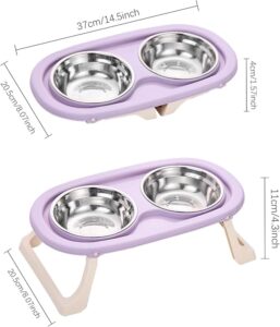 2 high stainless steel bowls - Image 2