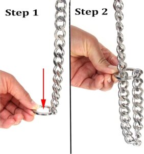 Chain Dog Choker Collar (L) - Image 7