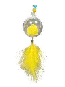 Cat Hook Flower Inside Ball and Feather - Image 3